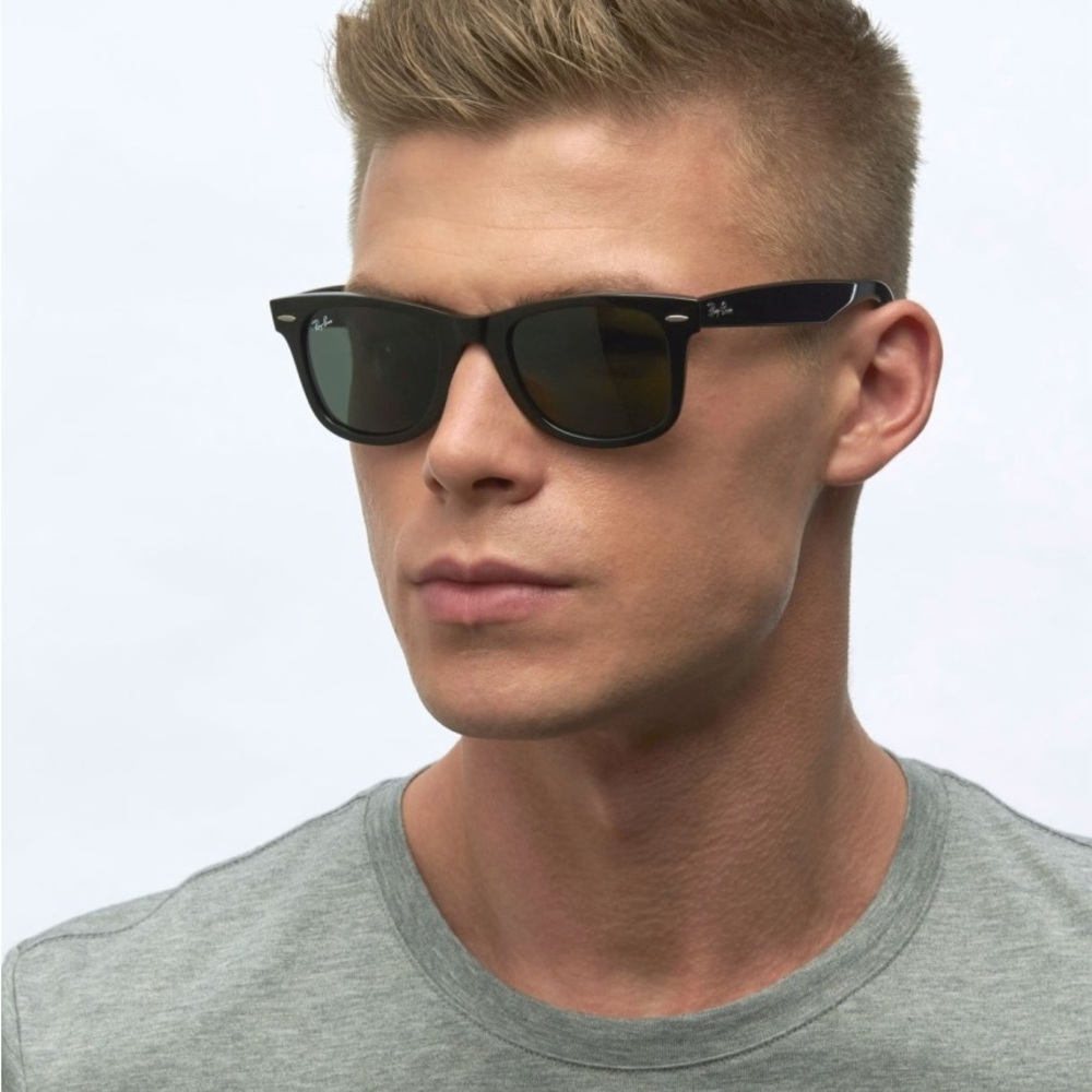 Ray-Ban Black Wayfarer Classic Sunglasses Original Style RB2140 901 50-22 325 - Picture 13 of 15